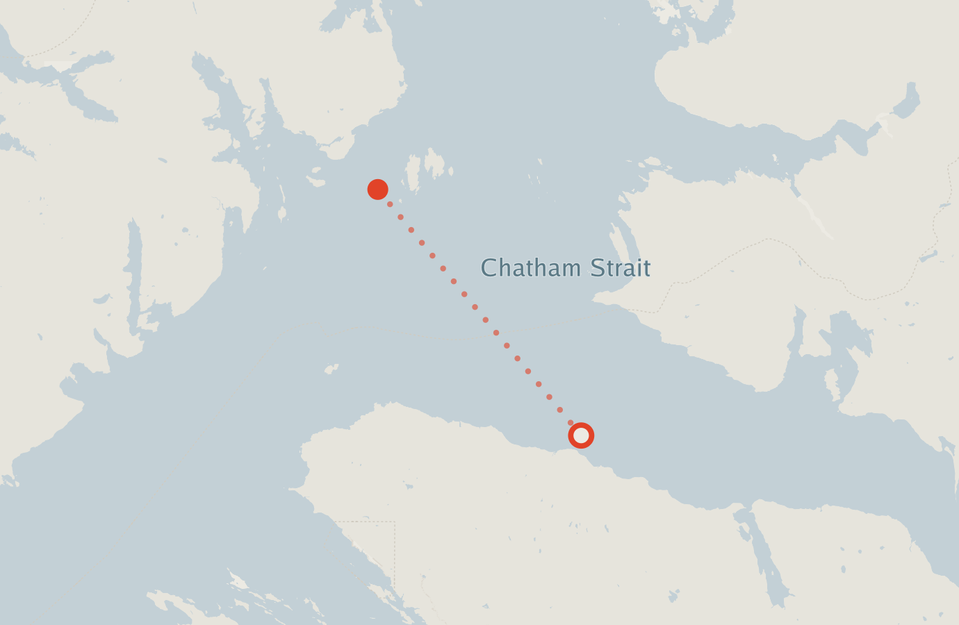 Activity map — real sighting points on an OpenStreetMap basemap