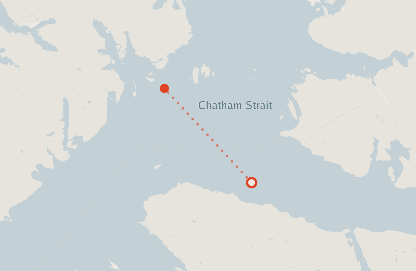 Activity map — real sighting points on an OpenStreetMap basemap