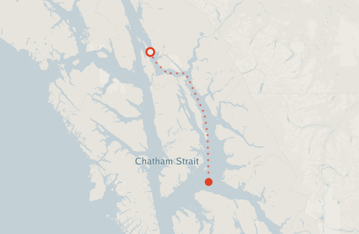 Activity map — real sighting points on an OpenStreetMap basemap