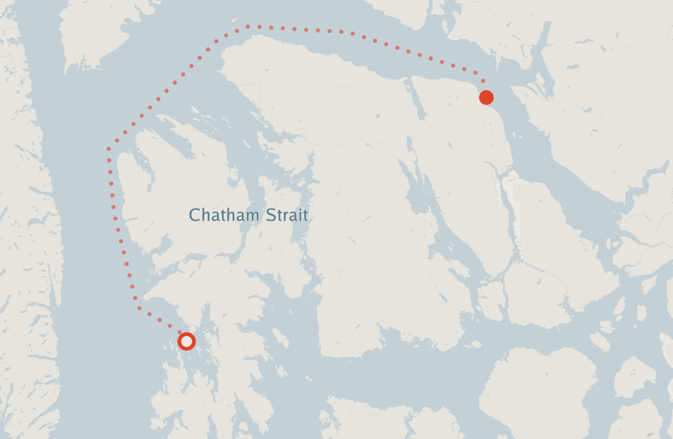 Activity map — real sighting points on an OpenStreetMap basemap