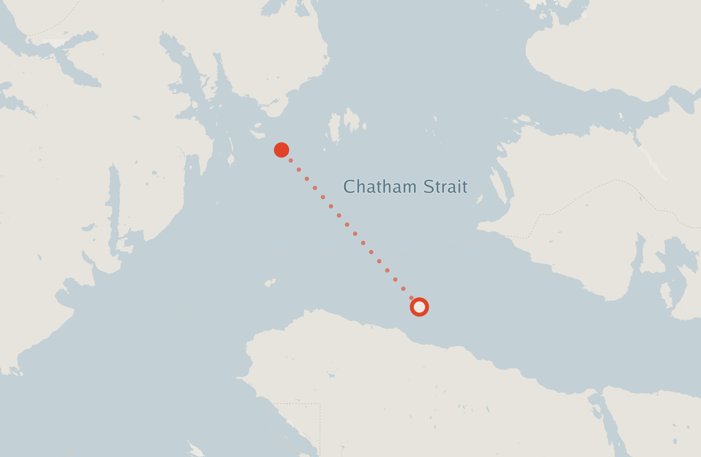 Activity map — real sighting points on an OpenStreetMap basemap