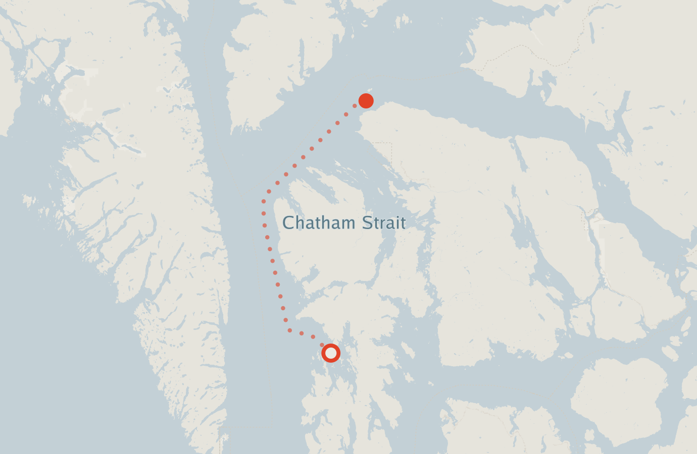 Activity map — real sighting points on an OpenStreetMap basemap