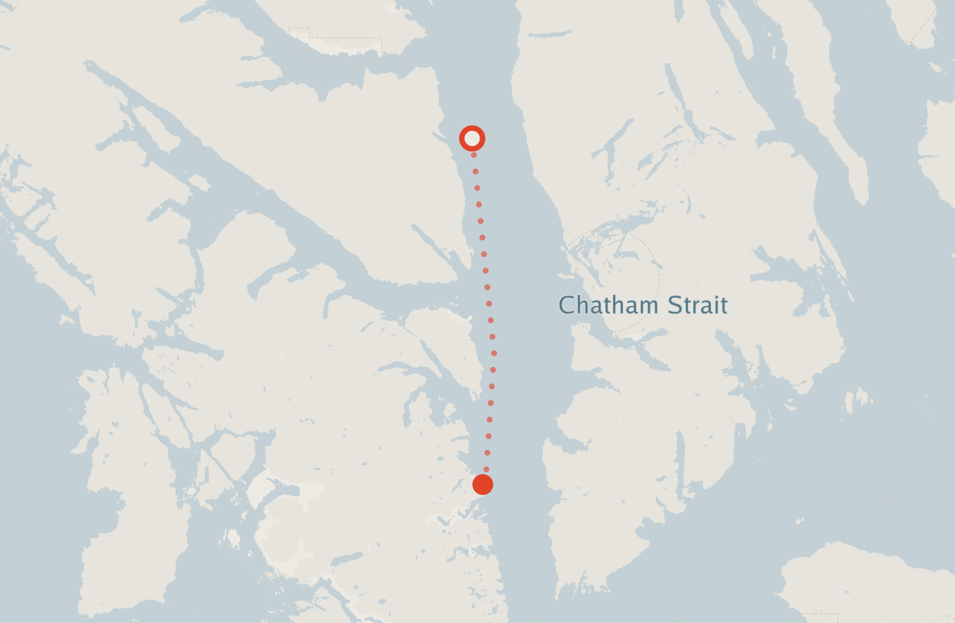 Activity map — real sighting points on an OpenStreetMap basemap