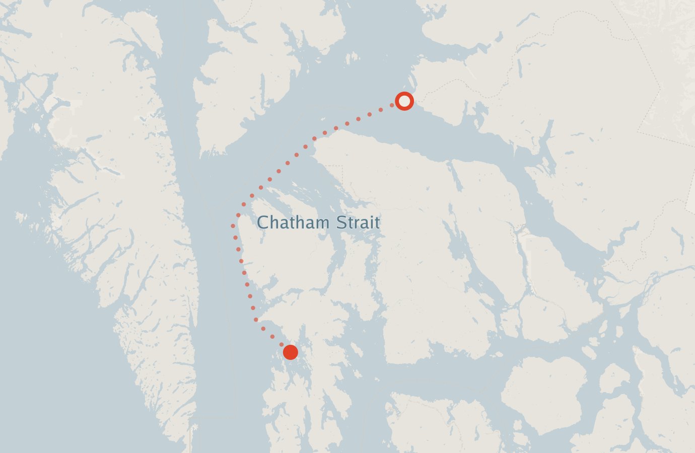 Activity map — real sighting points on an OpenStreetMap basemap