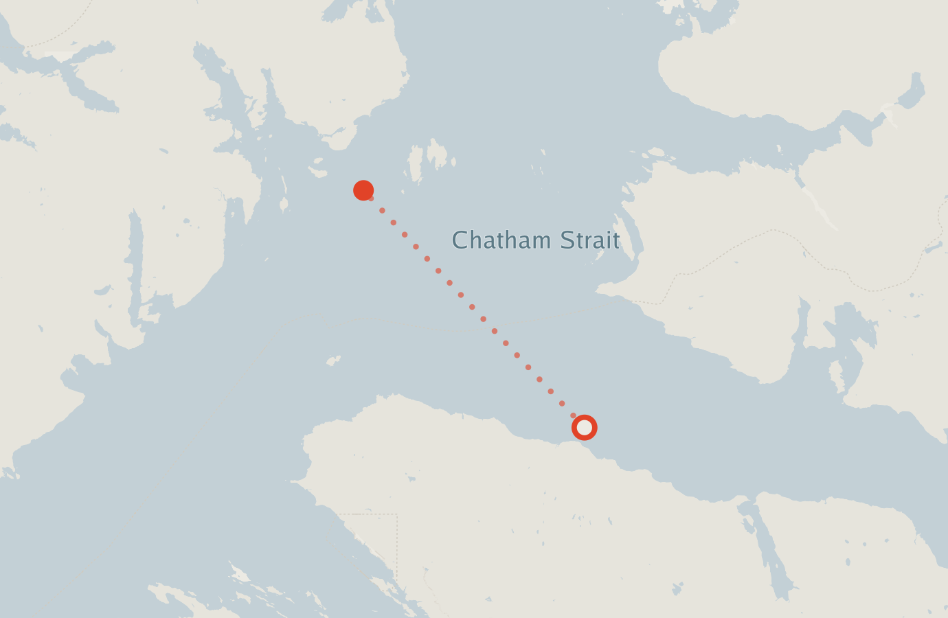 Activity map — real sighting points on an OpenStreetMap basemap