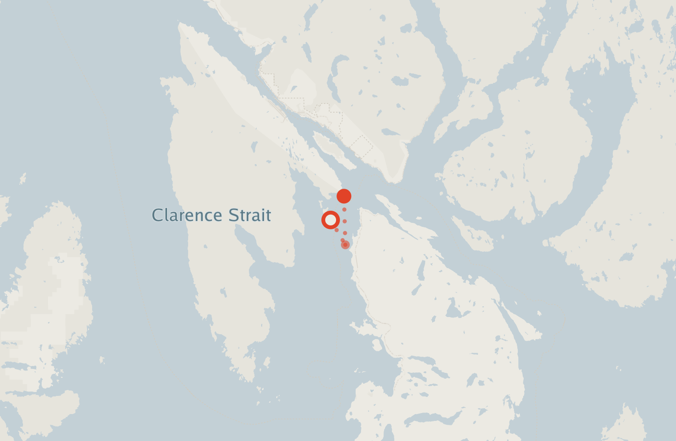 Activity map — real sighting points on an OpenStreetMap basemap