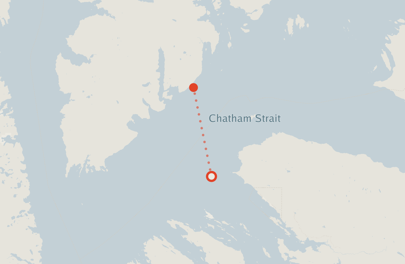 Activity map — real sighting points on an OpenStreetMap basemap