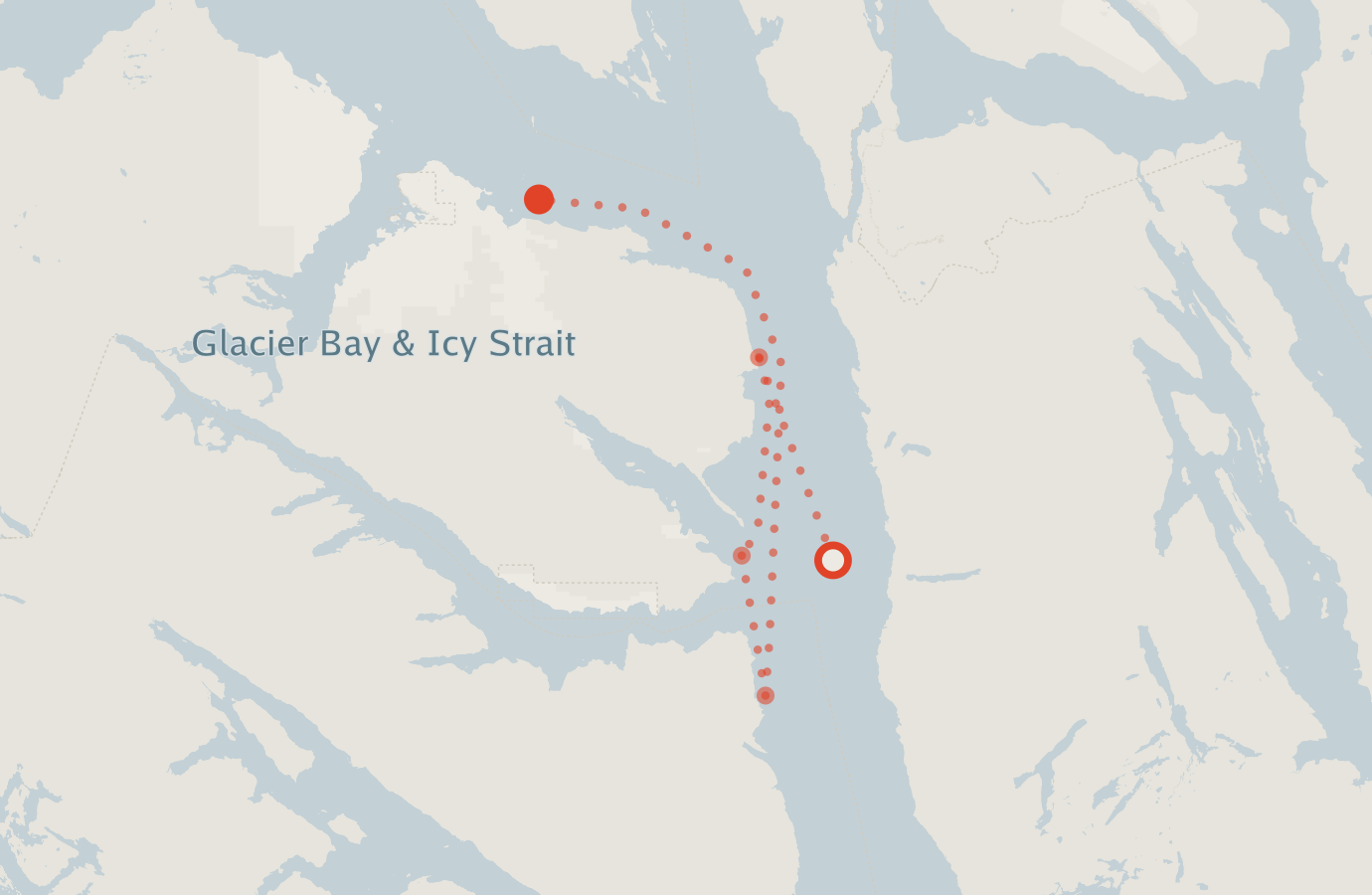 Activity map — real sighting points on an OpenStreetMap basemap