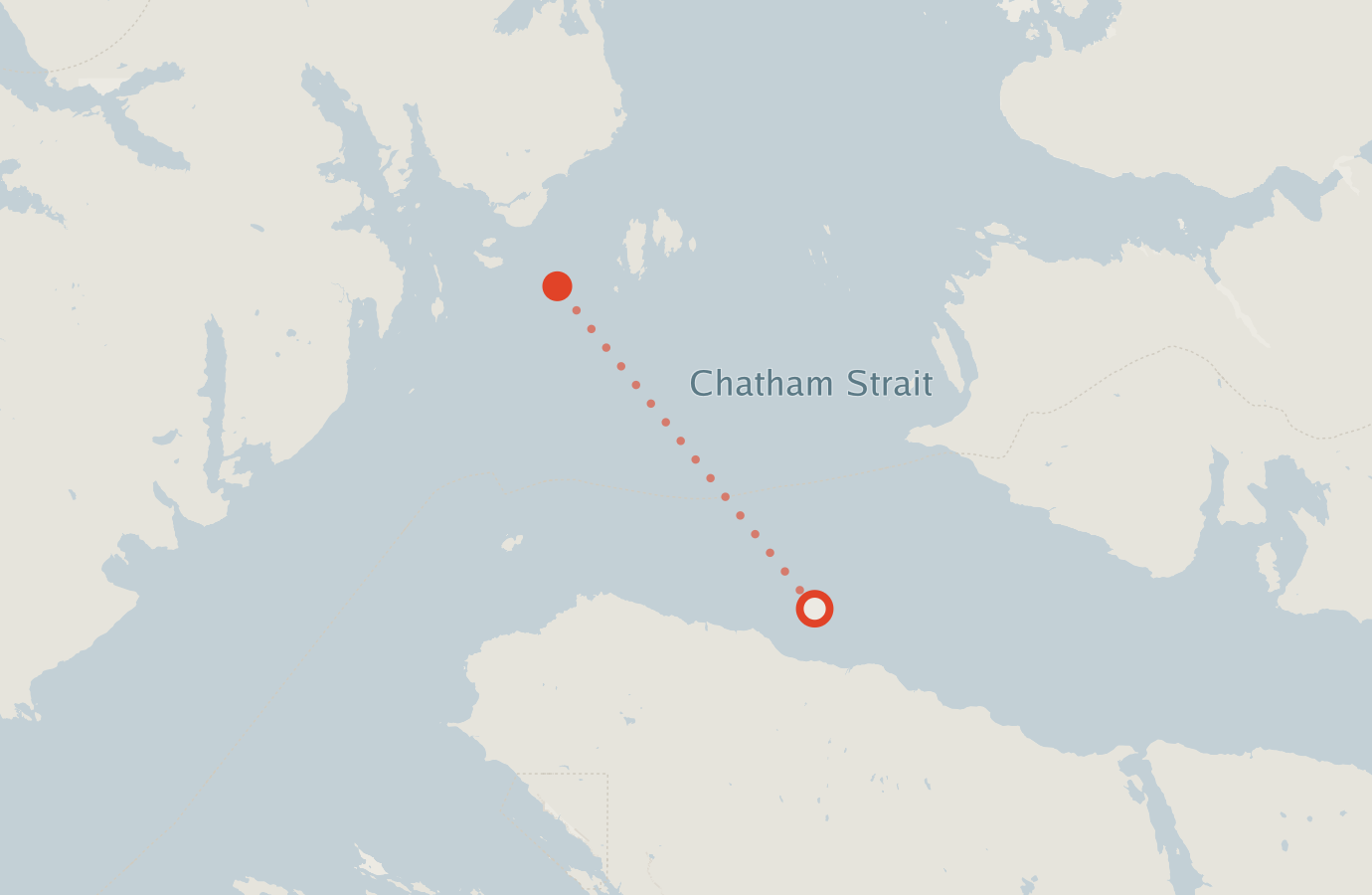 Activity map — real sighting points on an OpenStreetMap basemap