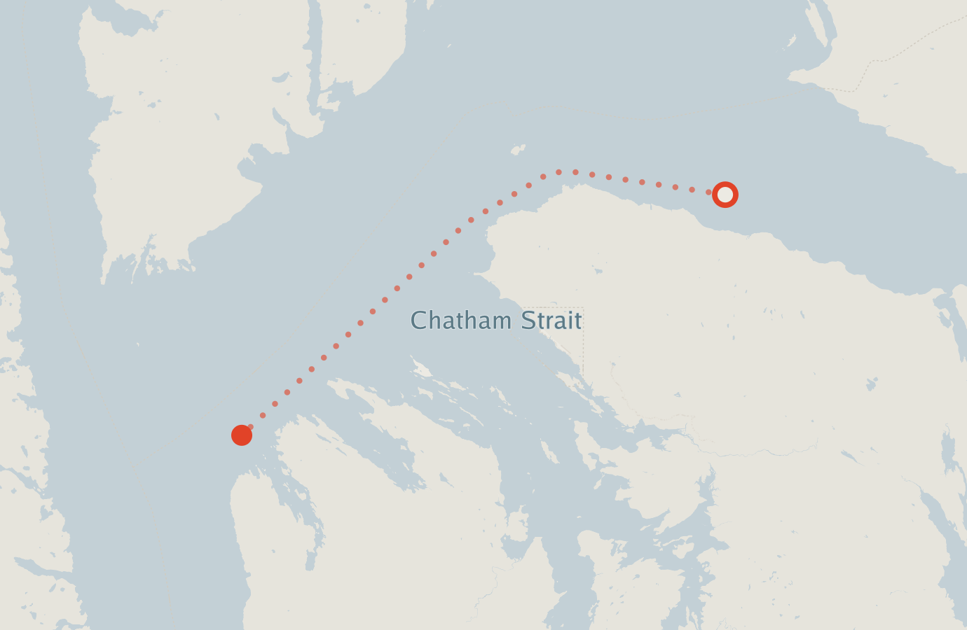 Activity map — real sighting points on an OpenStreetMap basemap