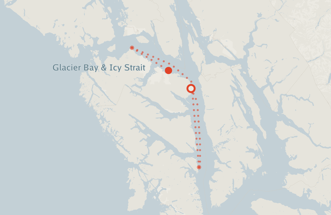 Activity map — real sighting points on an OpenStreetMap basemap