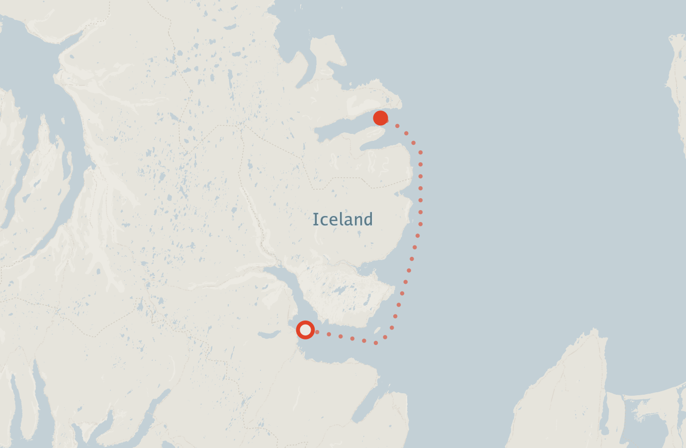Activity map — real sighting points on an OpenStreetMap basemap