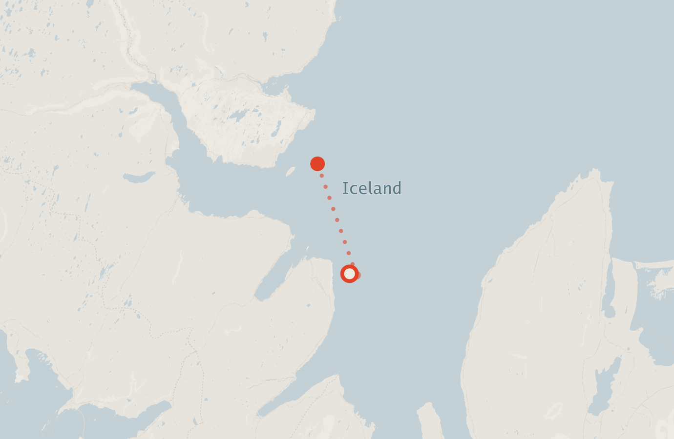 Activity map — real sighting points on an OpenStreetMap basemap