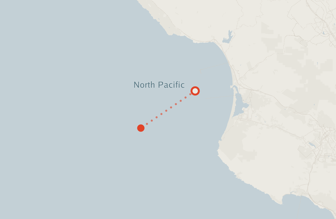 Activity map — real sighting points on an OpenStreetMap basemap