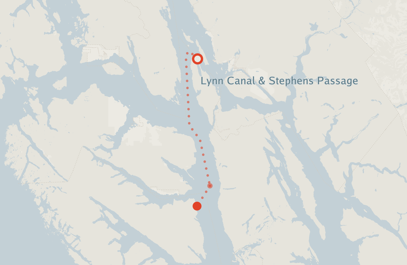 Activity map — real sighting points on an OpenStreetMap basemap