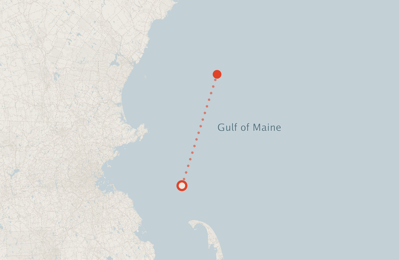 Activity map — real sighting points on an OpenStreetMap basemap