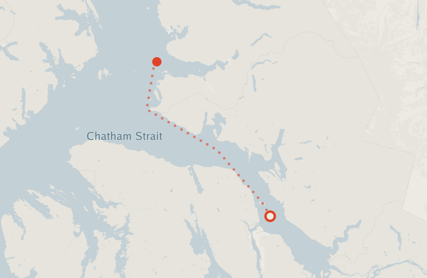 Activity map — real sighting points on an OpenStreetMap basemap