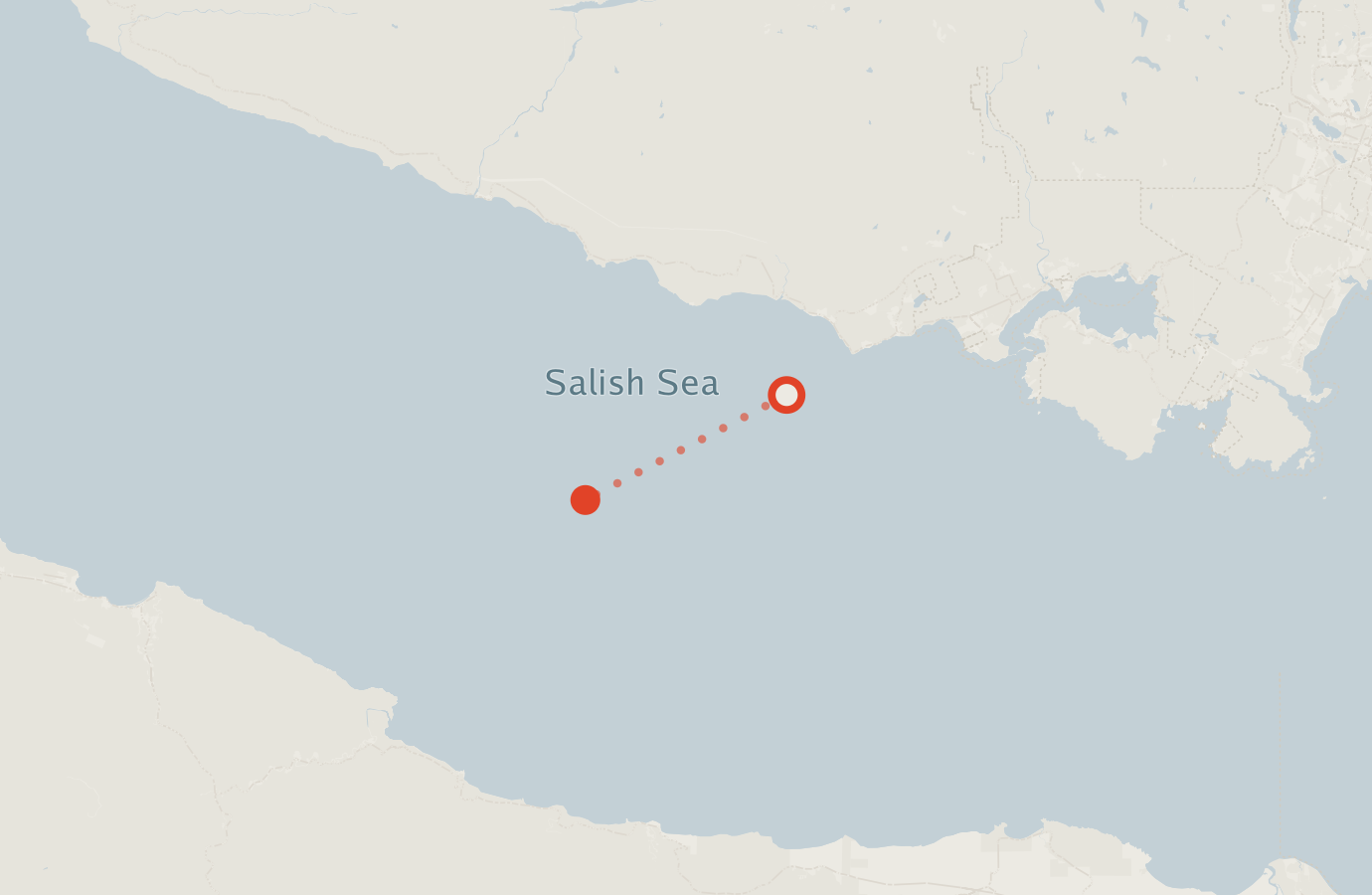 Activity map — real sighting points on an OpenStreetMap basemap