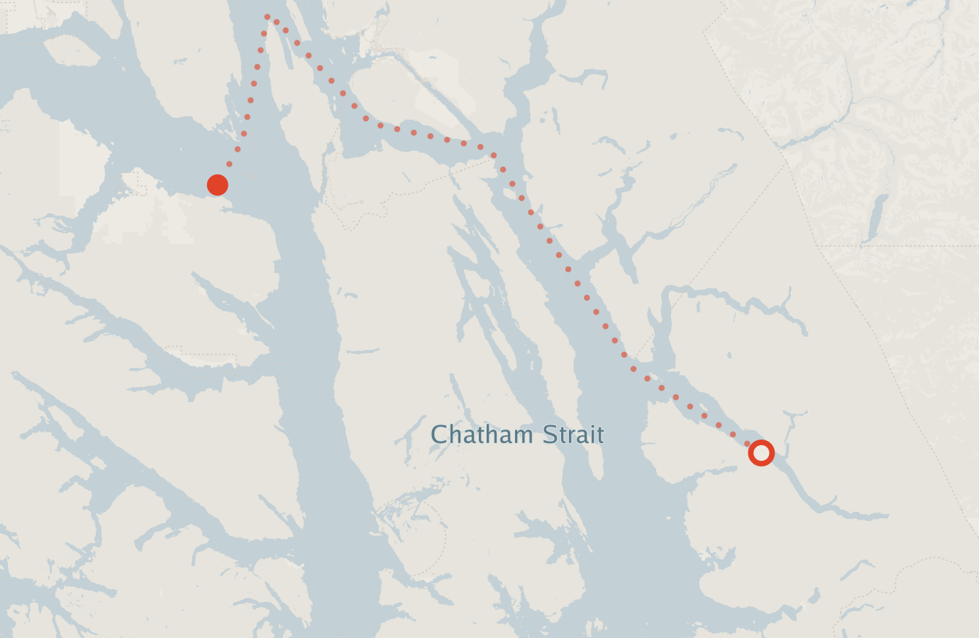 Activity map — real sighting points on an OpenStreetMap basemap