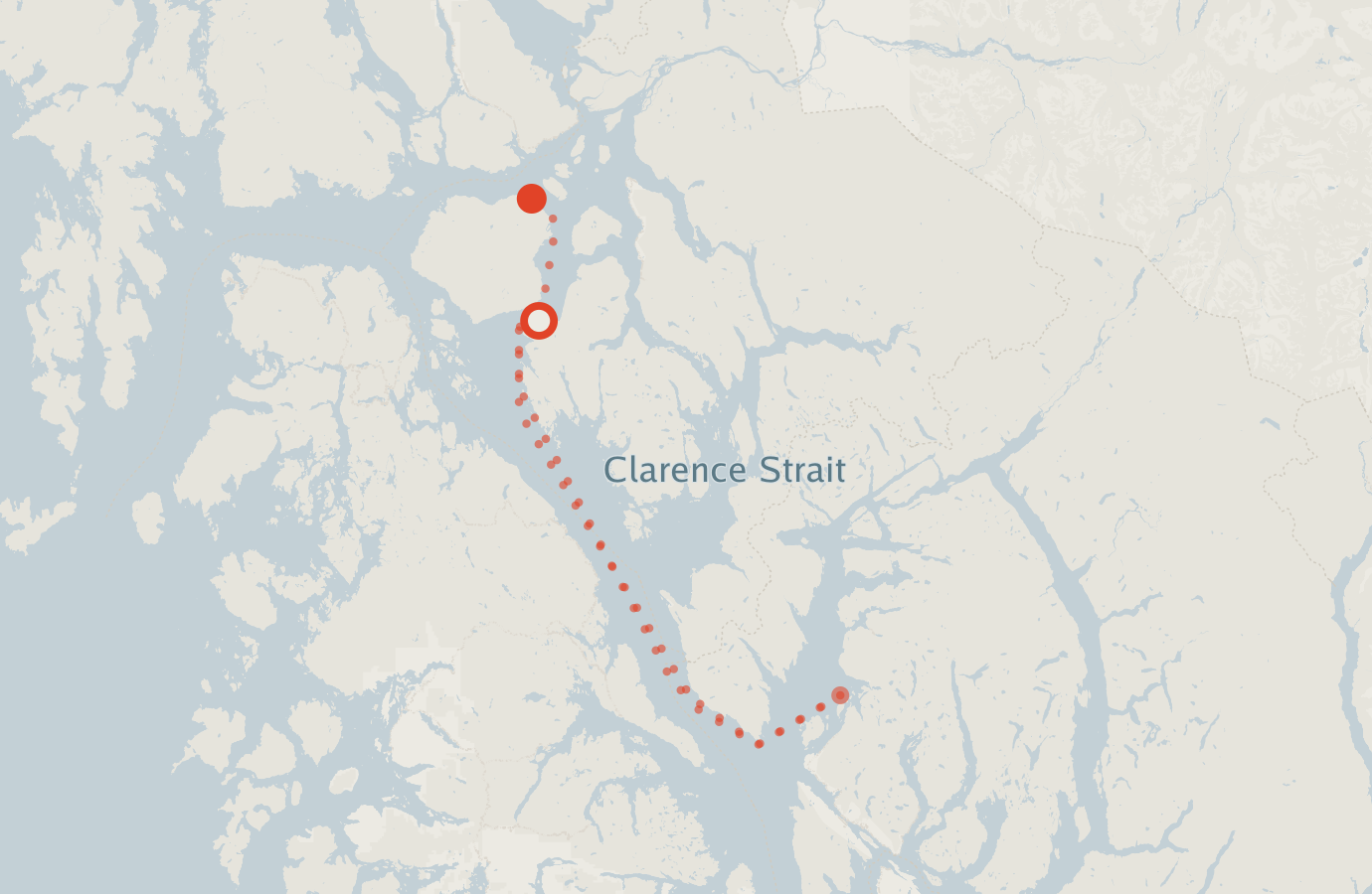 Activity map — real sighting points on an OpenStreetMap basemap