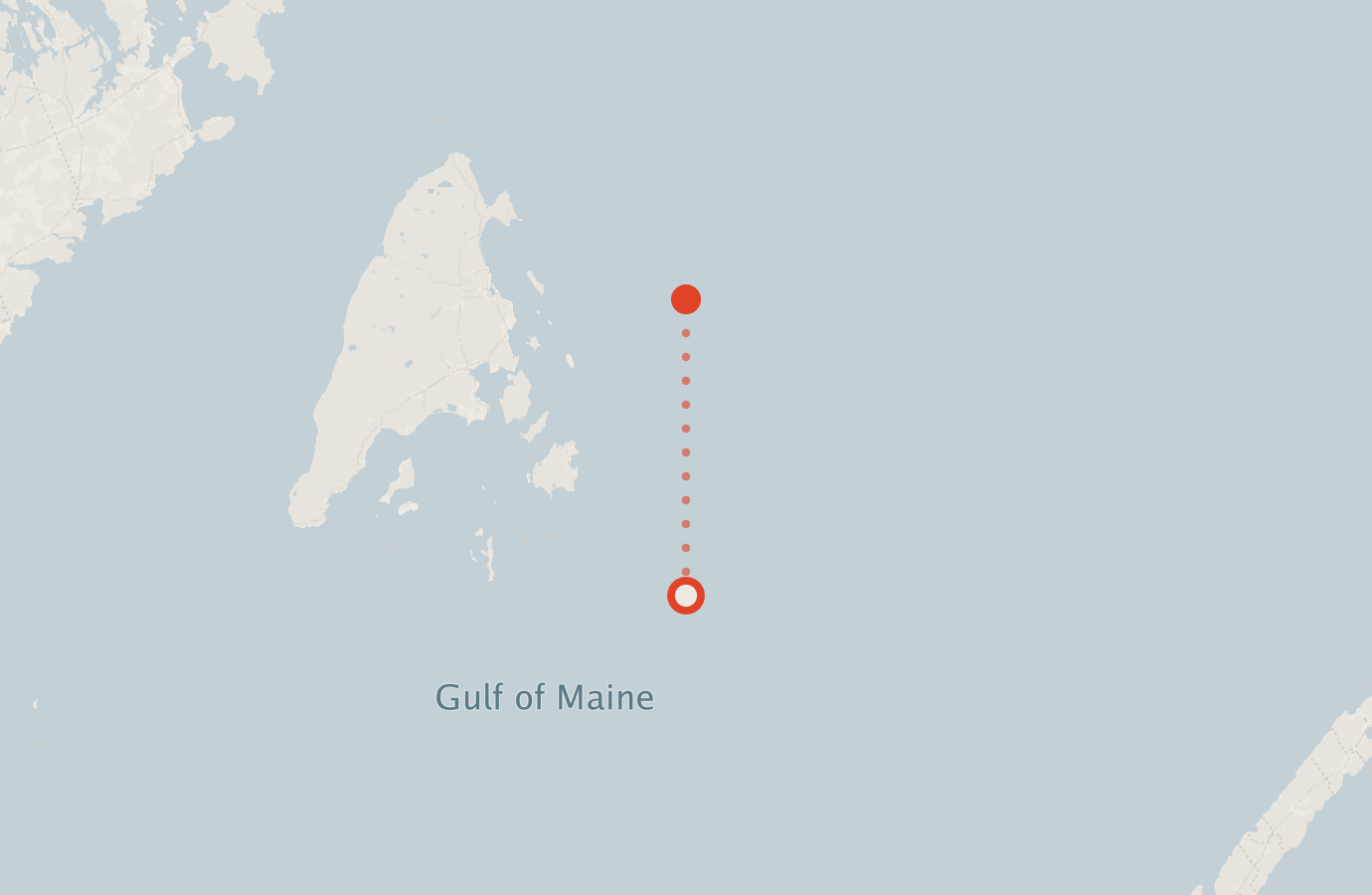 Activity map — real sighting points on an OpenStreetMap basemap