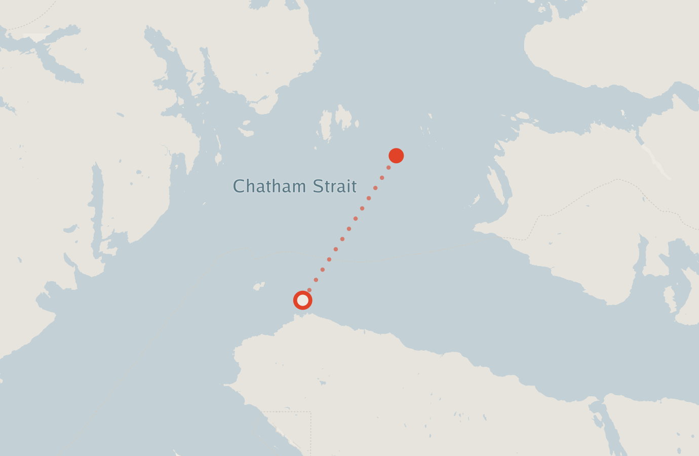 Activity map — real sighting points on an OpenStreetMap basemap