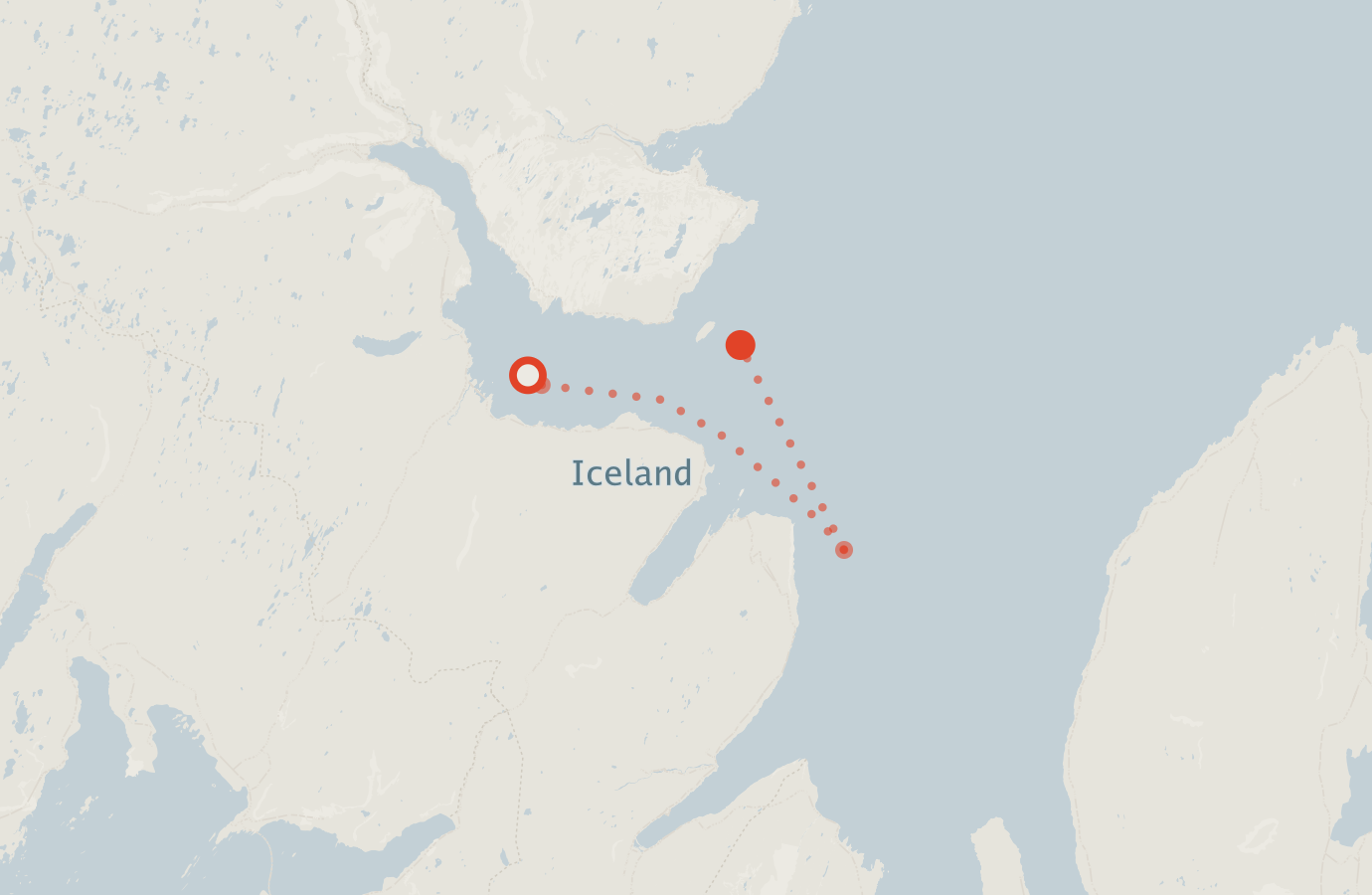 Activity map — real sighting points on an OpenStreetMap basemap