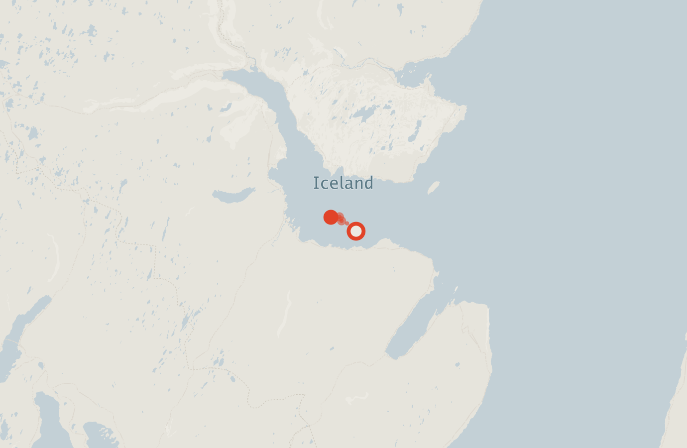 Activity map — real sighting points on an OpenStreetMap basemap
