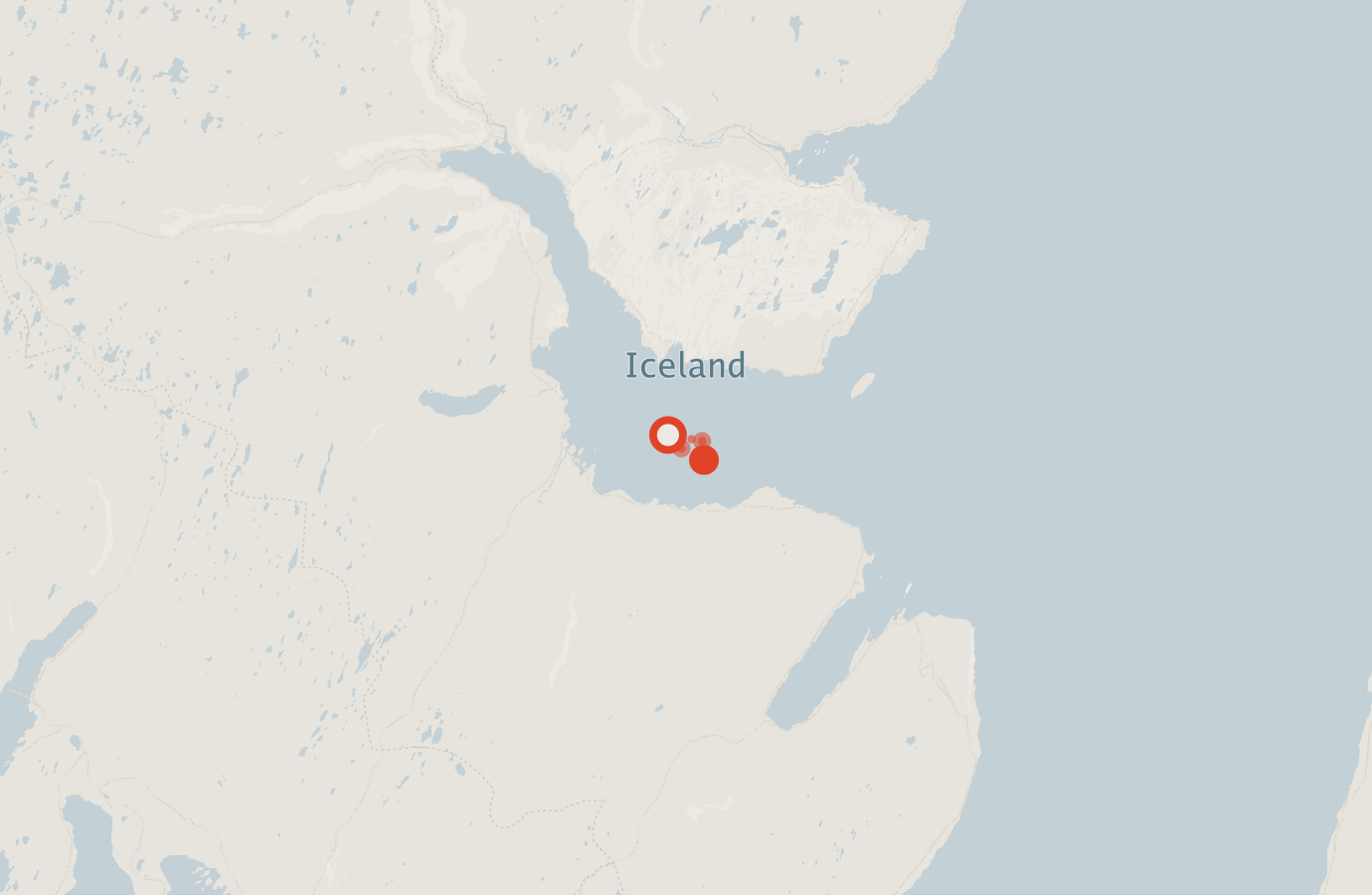 Activity map — real sighting points on an OpenStreetMap basemap
