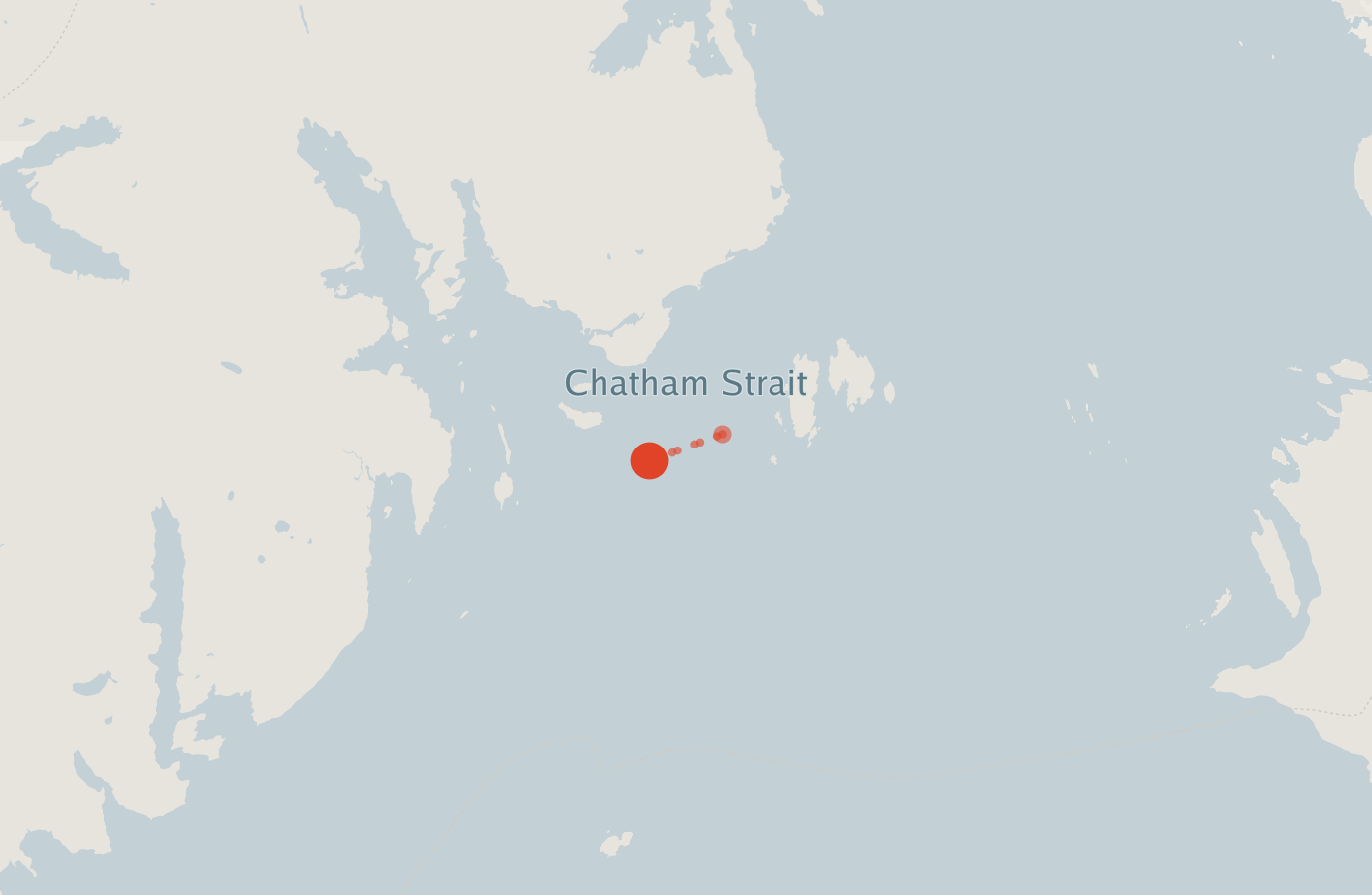 Activity map — real sighting points on an OpenStreetMap basemap