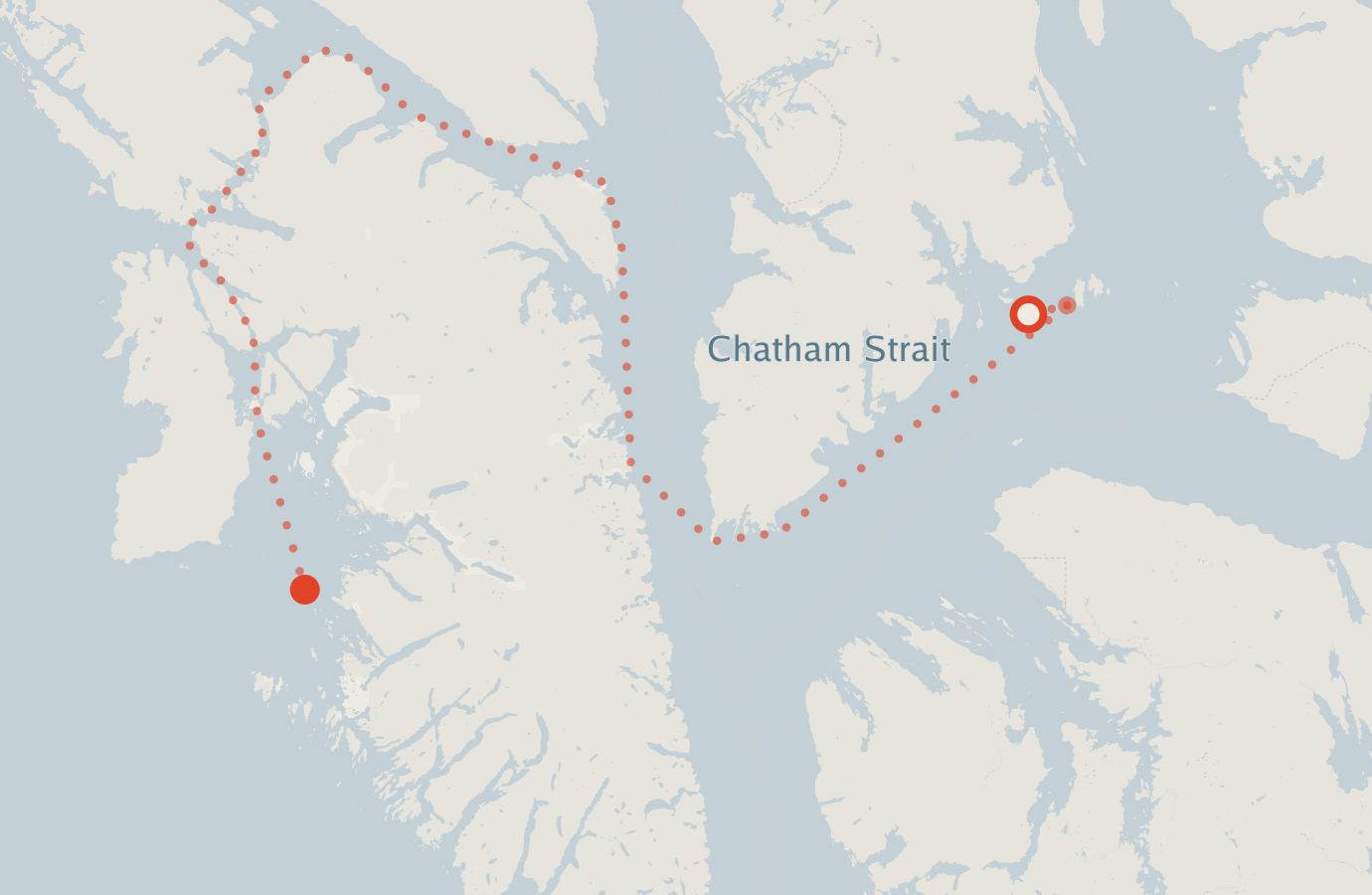 Activity map — real sighting points on an OpenStreetMap basemap