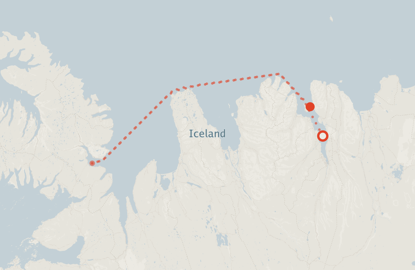 Activity map — real sighting points on an OpenStreetMap basemap