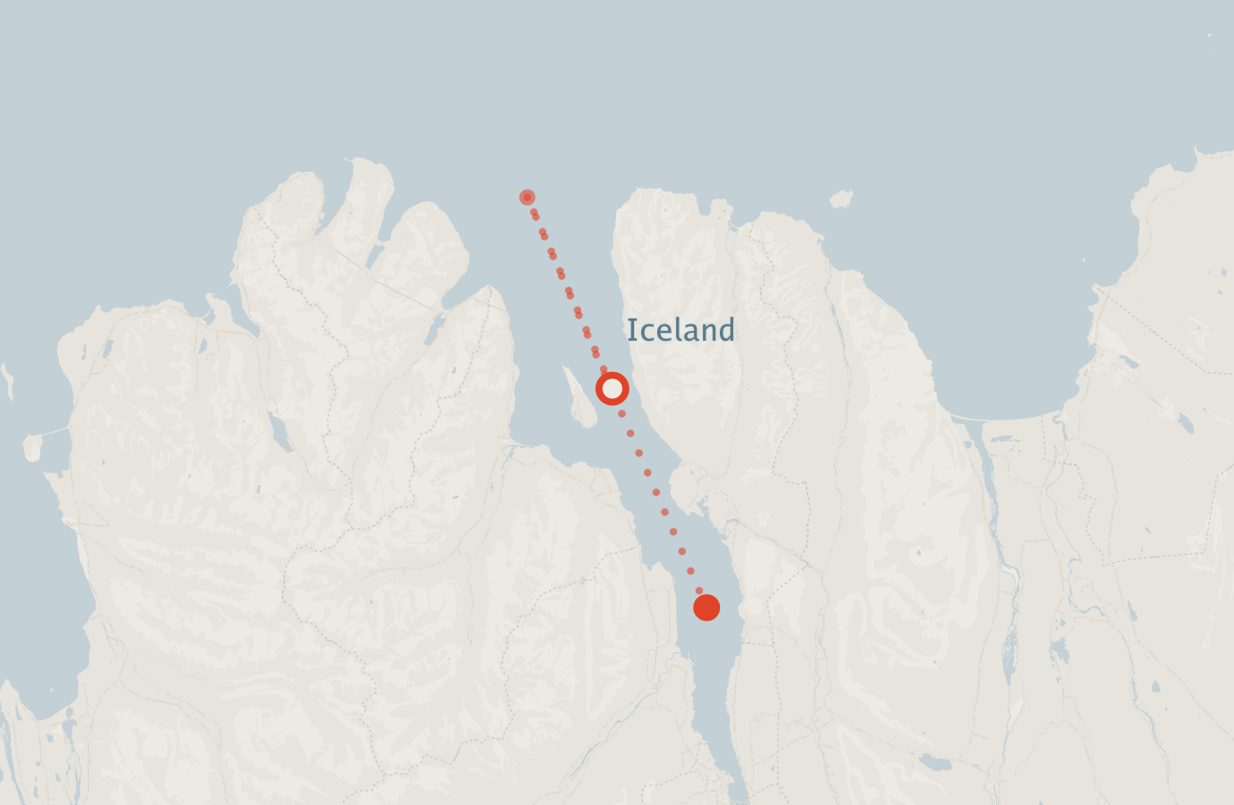 Activity map — real sighting points on an OpenStreetMap basemap