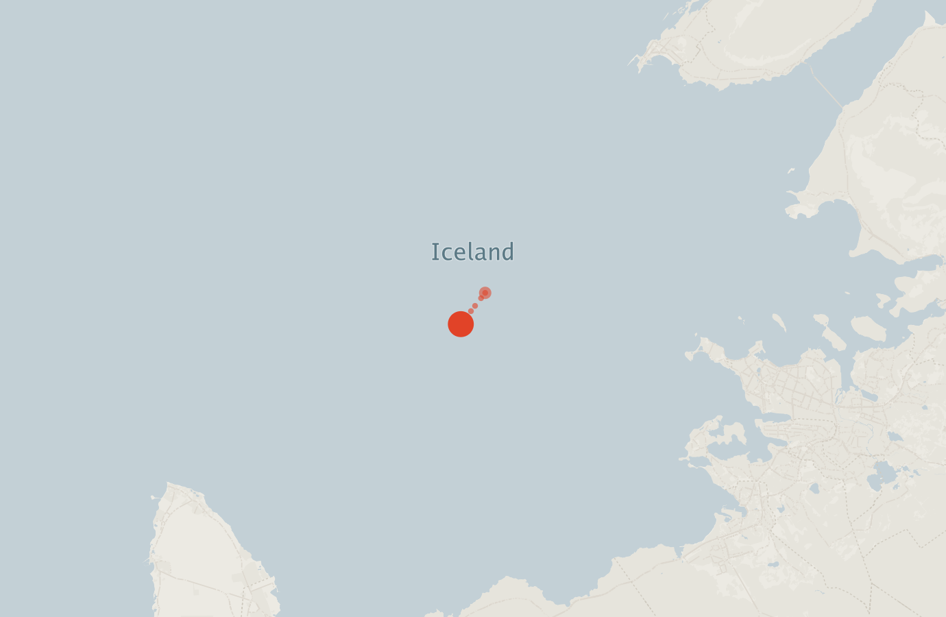 Activity map — real sighting points on an OpenStreetMap basemap