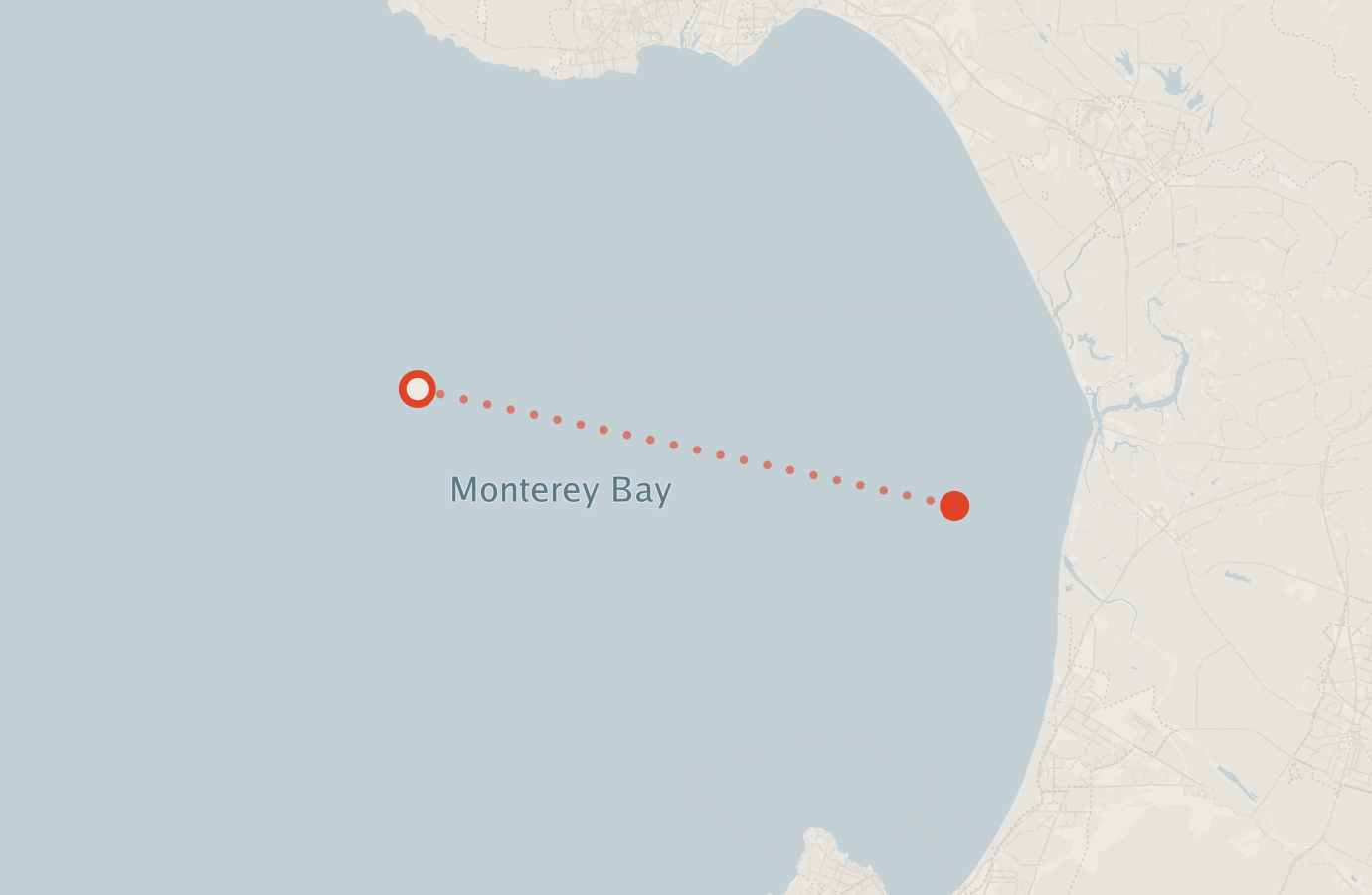Activity map — real sighting points on an OpenStreetMap basemap