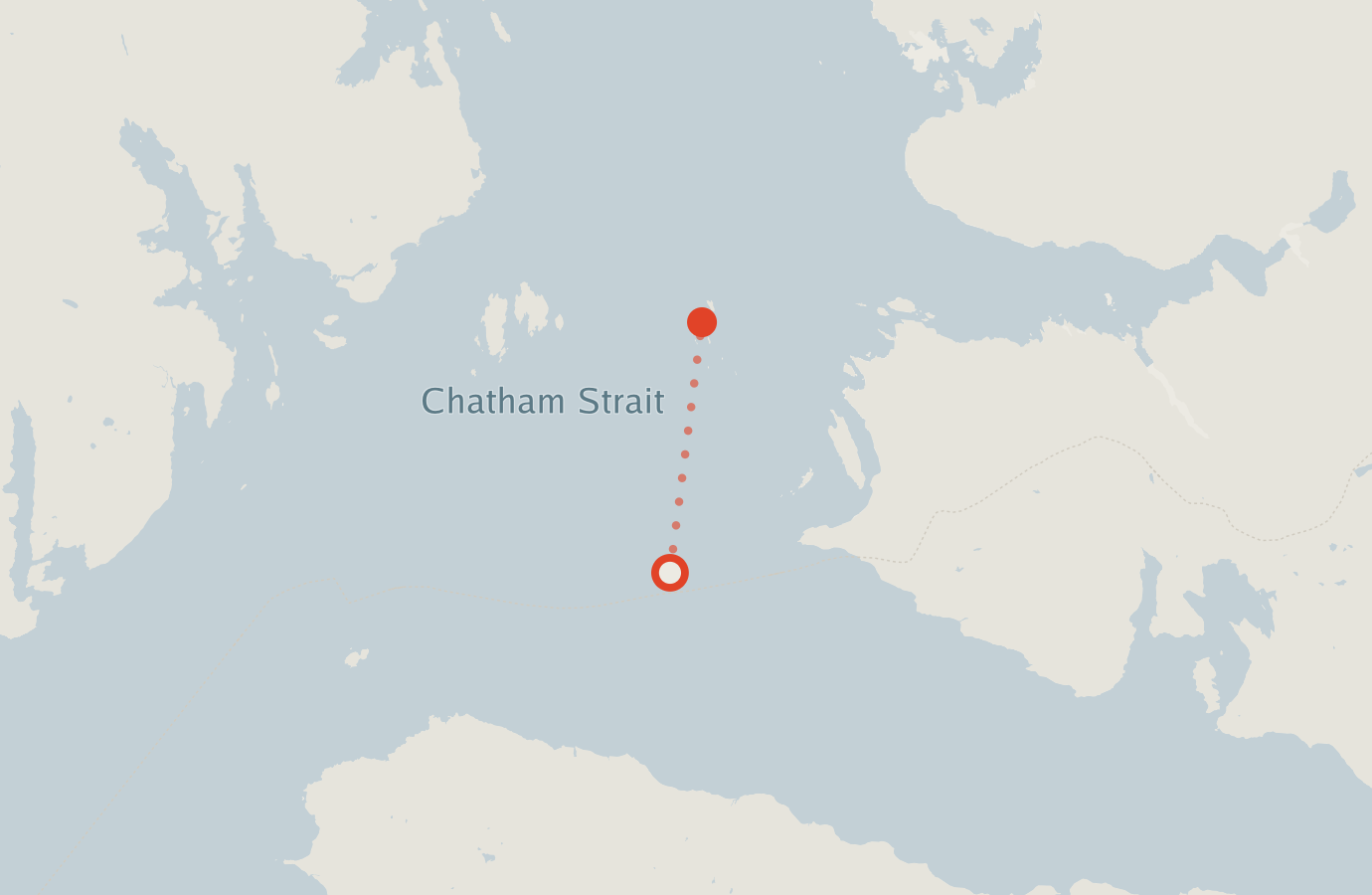 Activity map — real sighting points on an OpenStreetMap basemap