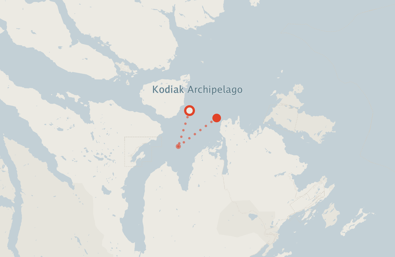Activity map — real sighting points on an OpenStreetMap basemap