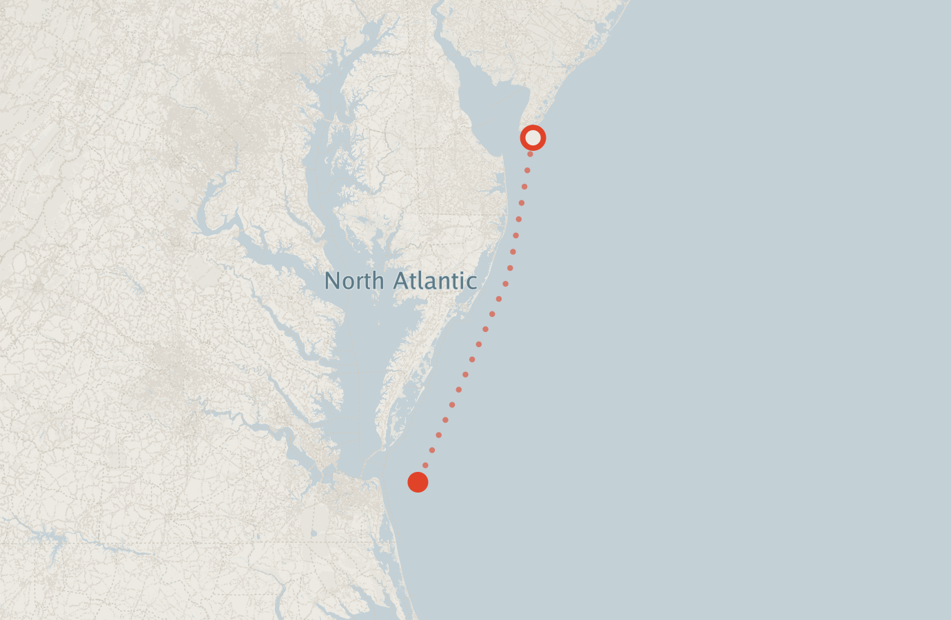 Activity map — real sighting points on an OpenStreetMap basemap