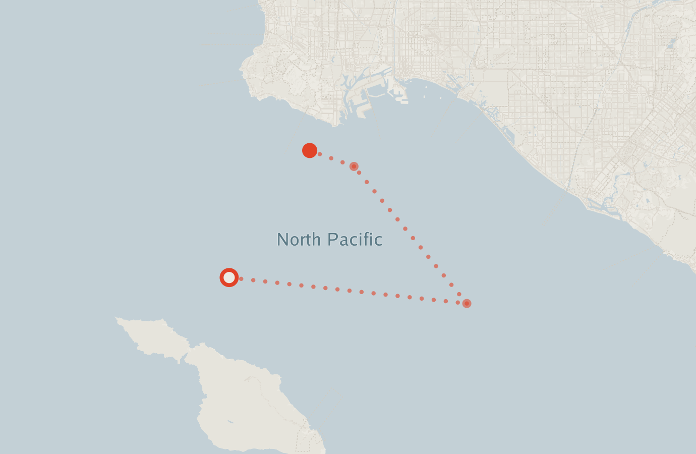 Activity map — real sighting points on an OpenStreetMap basemap