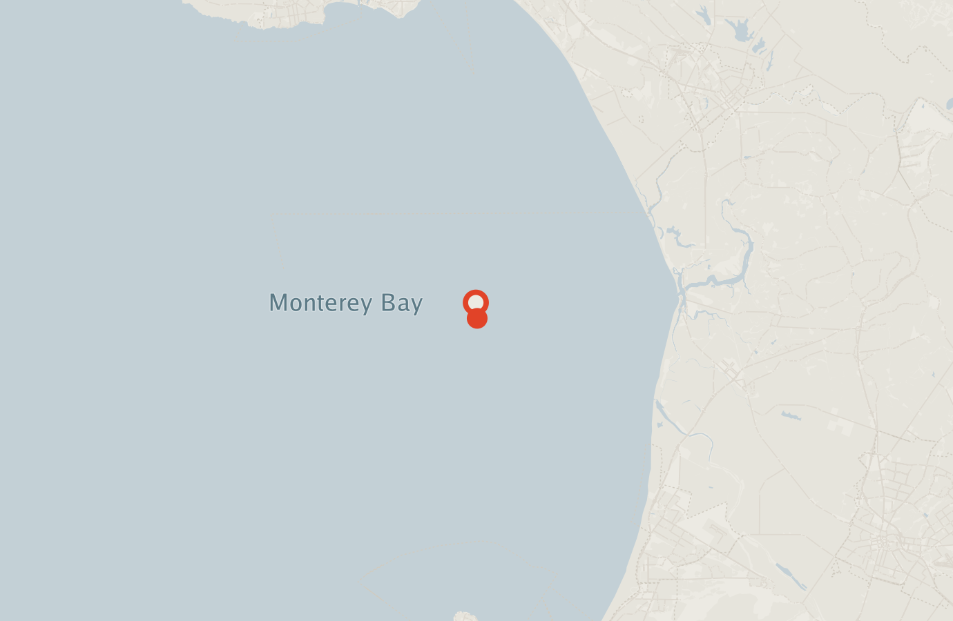 Activity map — real sighting points on an OpenStreetMap basemap
