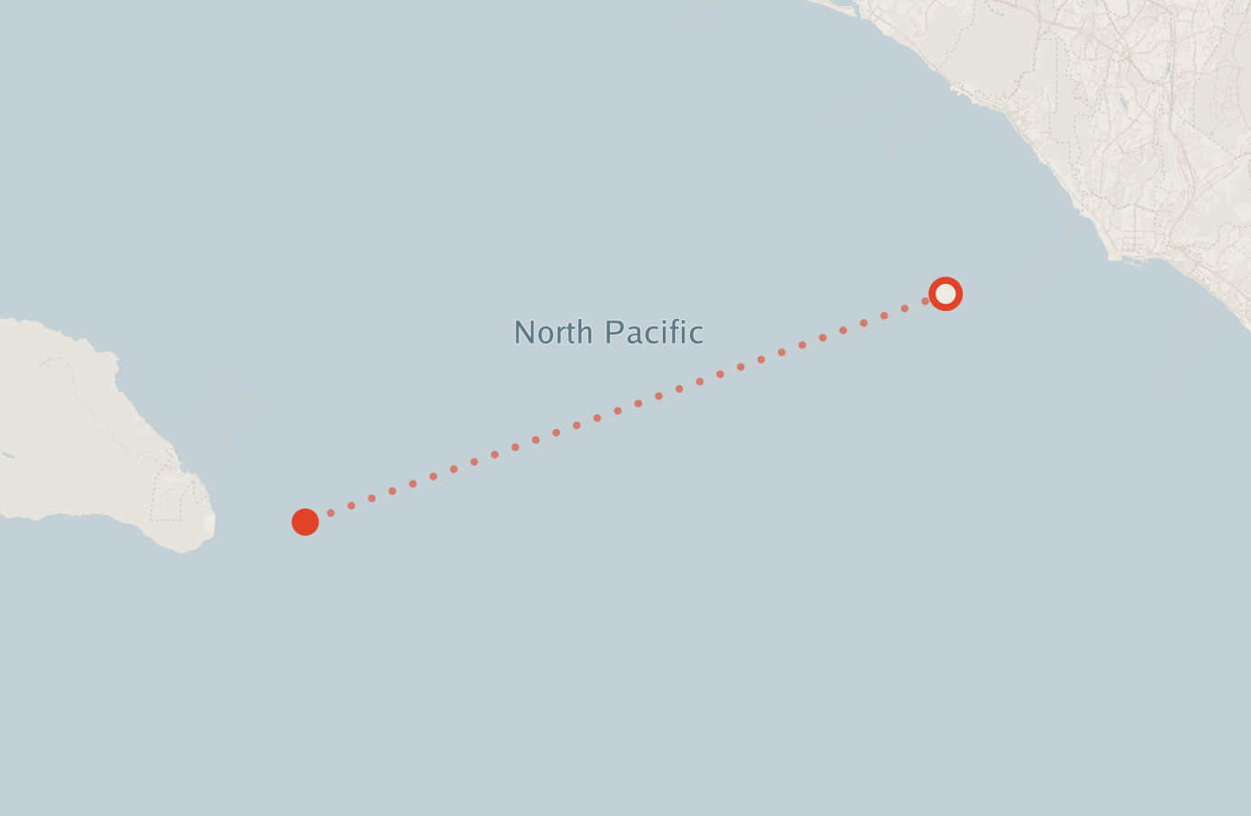 Activity map — real sighting points on an OpenStreetMap basemap
