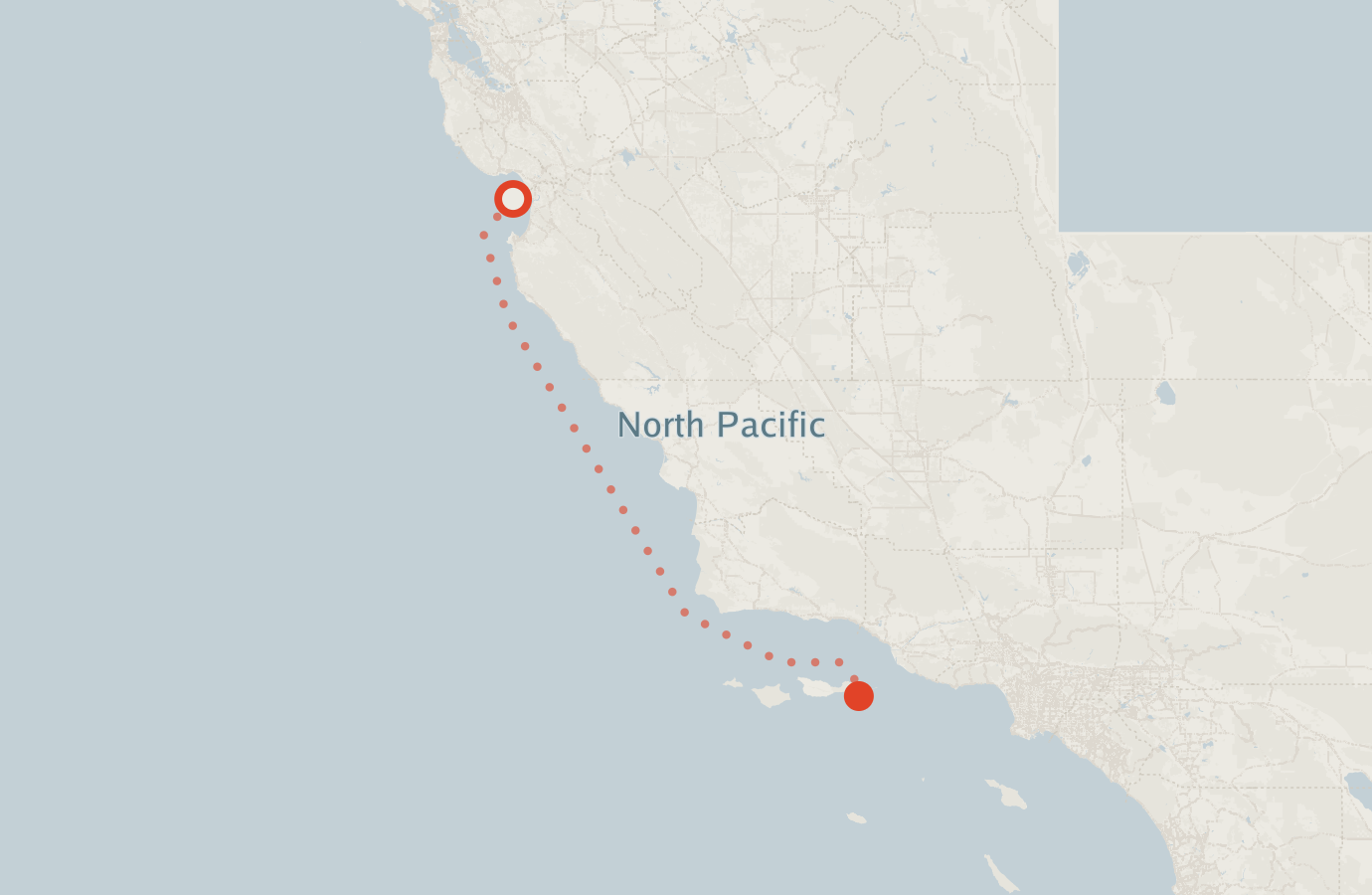 Activity map — real sighting points on an OpenStreetMap basemap