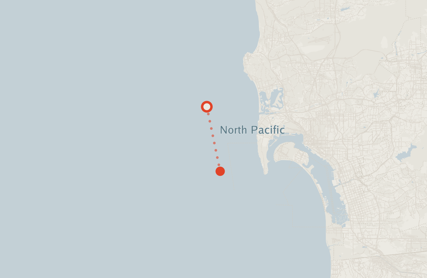 Activity map — real sighting points on an OpenStreetMap basemap
