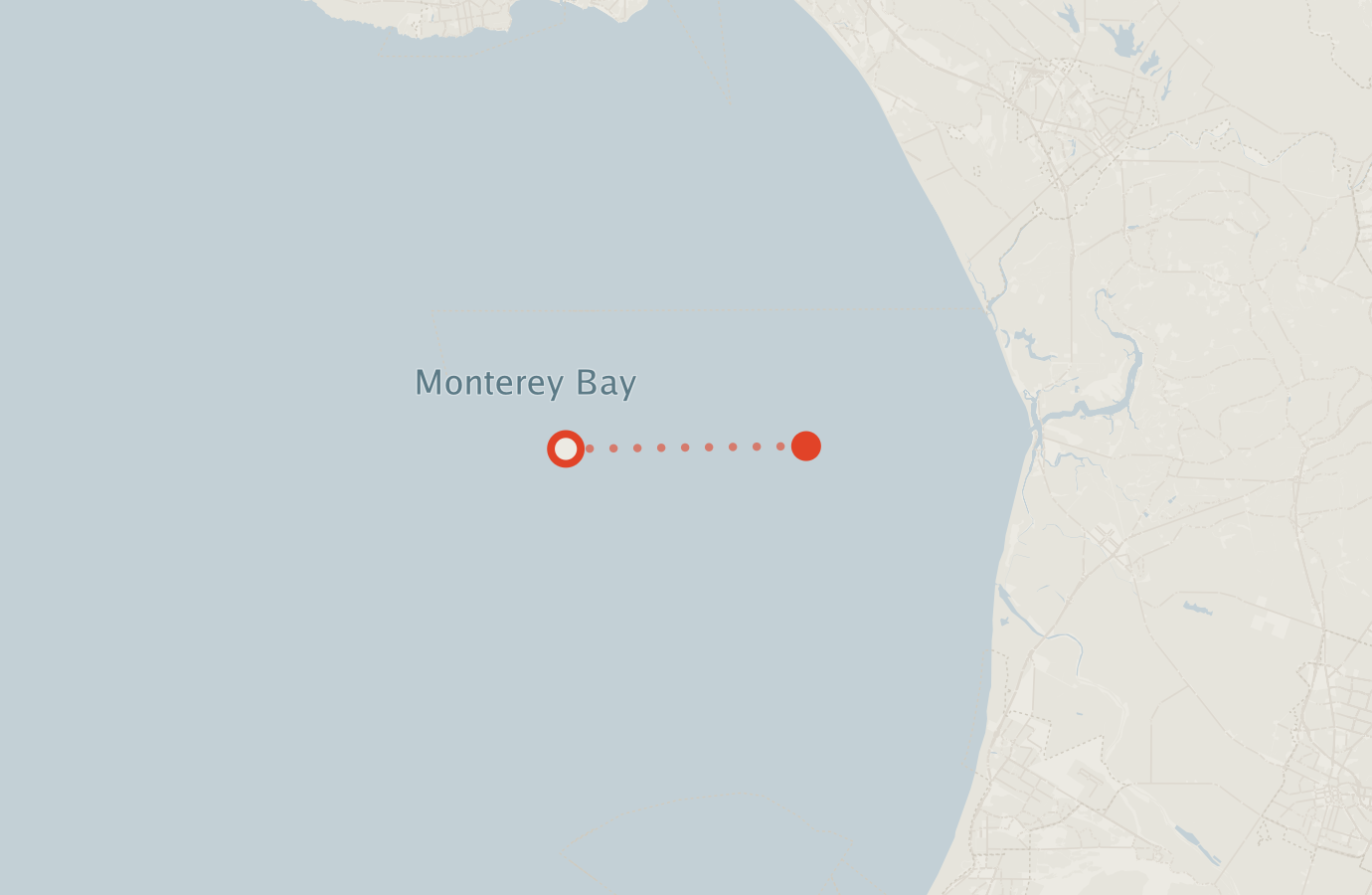 Activity map — real sighting points on an OpenStreetMap basemap