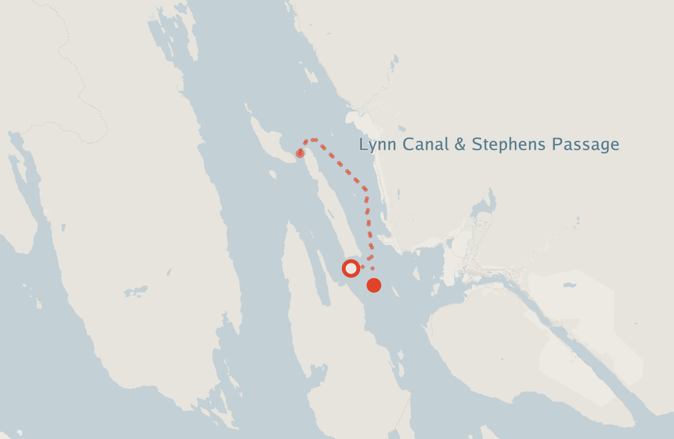 Activity map — real sighting points on an OpenStreetMap basemap