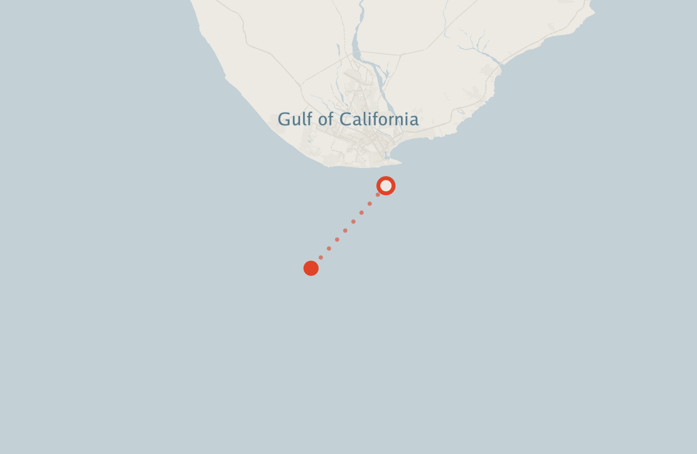 Activity map — real sighting points on an OpenStreetMap basemap