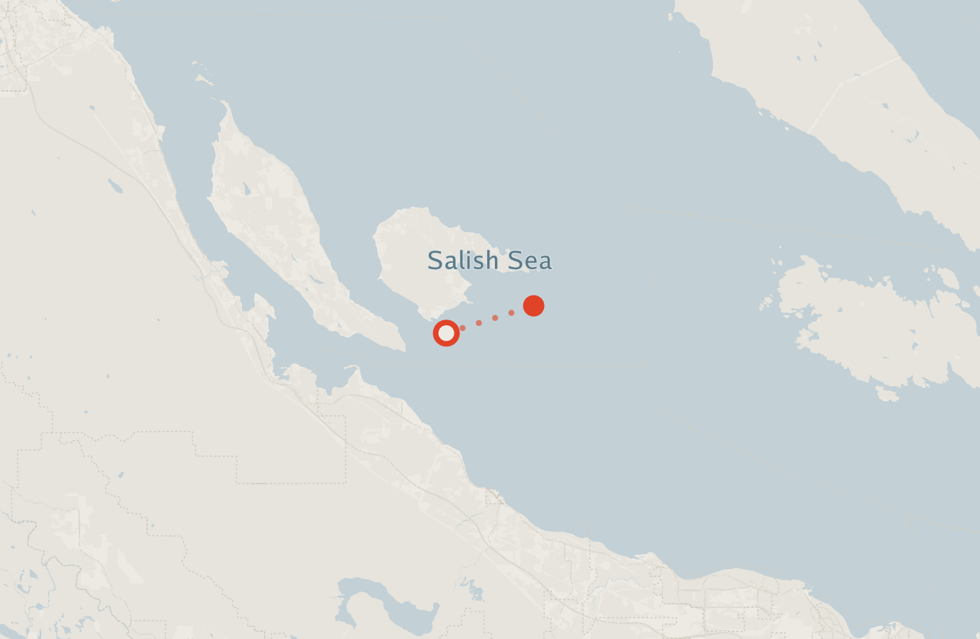 Activity map — real sighting points on an OpenStreetMap basemap
