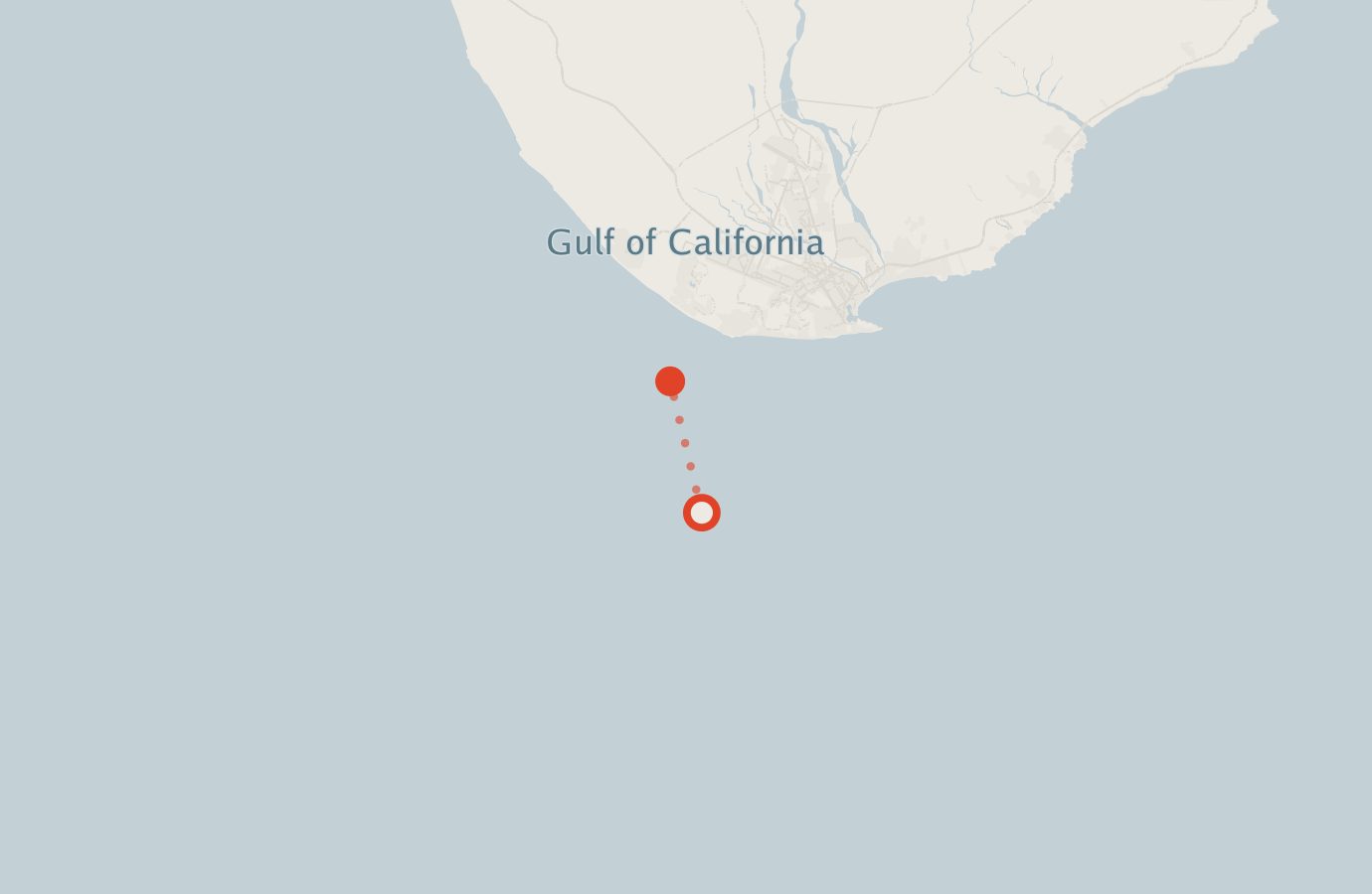 Activity map — real sighting points on an OpenStreetMap basemap