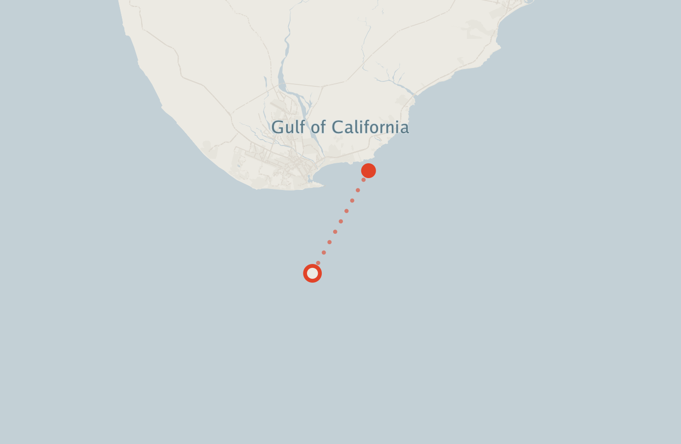 Activity map — real sighting points on an OpenStreetMap basemap