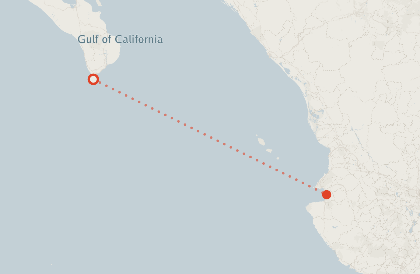 Activity map — real sighting points on an OpenStreetMap basemap